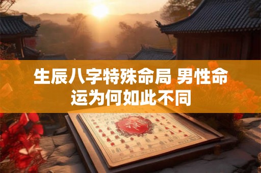 生辰八字特殊命局 男性命运为何如此不同