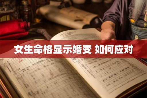 女生命格显示婚变 如何应对