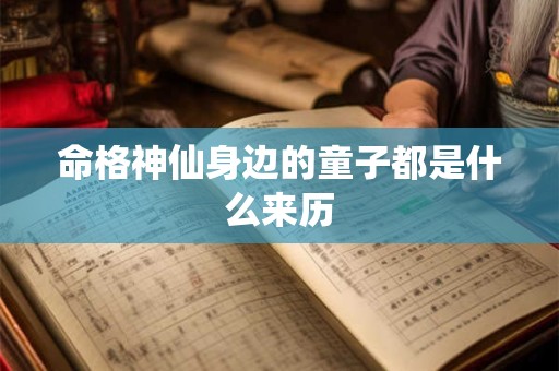 命格神仙身边的童子都是什么来历