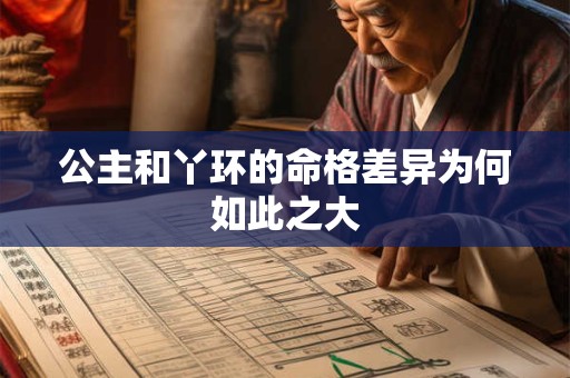 公主和丫环的命格差异为何如此之大