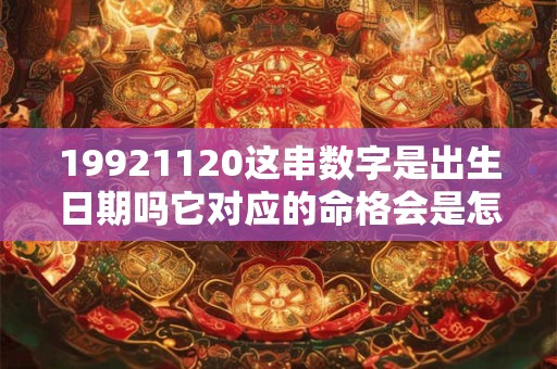 19921120这串数字是出生日期吗它对应的命格会是怎样的呢