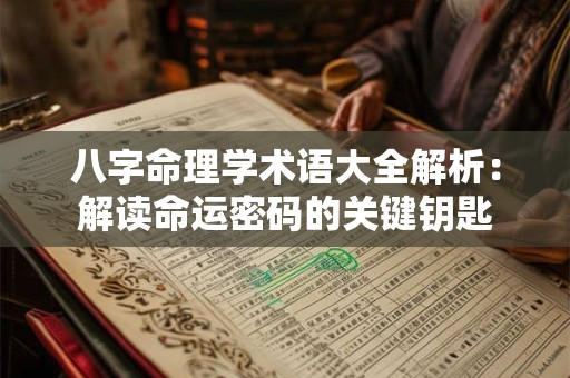 八字命理学术语大全解析：解读命运密码的关键钥匙