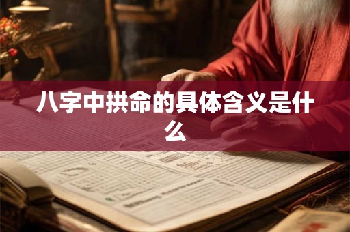 八字中拱命的具体含义是什么
