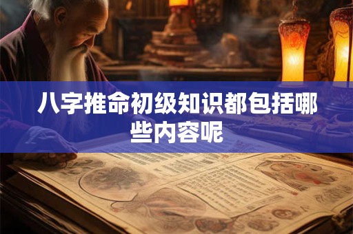 八字推命初级知识都包括哪些内容呢