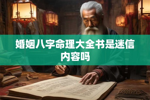 婚姻八字命理大全书是迷信内容吗