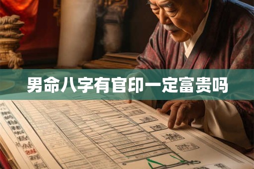男命八字有官印一定富贵吗