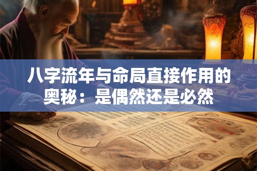 八字流年与命局直接作用的奥秘：是偶然还是必然