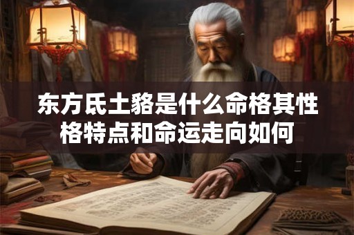 东方氐土貉是什么命格其性格特点和命运走向如何