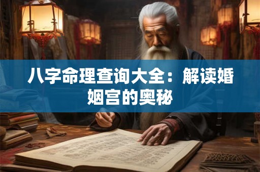 八字命理查询大全：解读婚姻宫的奥秘
