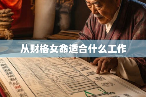 从财格女命适合什么工作