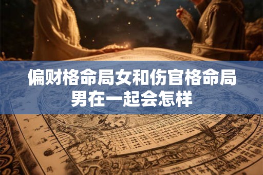 偏财格命局女和伤官格命局男在一起会怎样