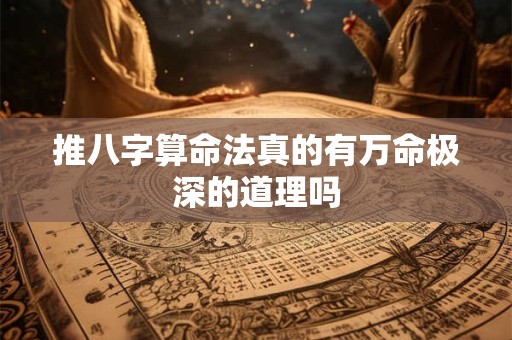推八字算命法真的有万命极深的道理吗