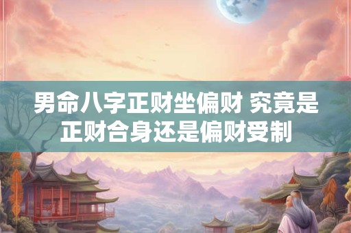 男命八字正财坐偏财 究竟是正财合身还是偏财受制