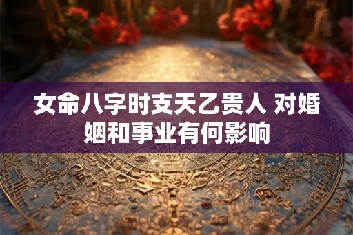 女命八字时支天乙贵人 对婚姻和事业有何影响