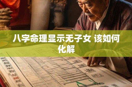八字命理显示无子女 该如何化解