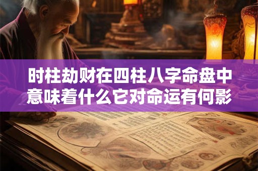 时柱劫财在四柱八字命盘中意味着什么它对命运有何影响