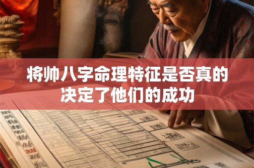 将帅八字命理特征是否真的决定了他们的成功