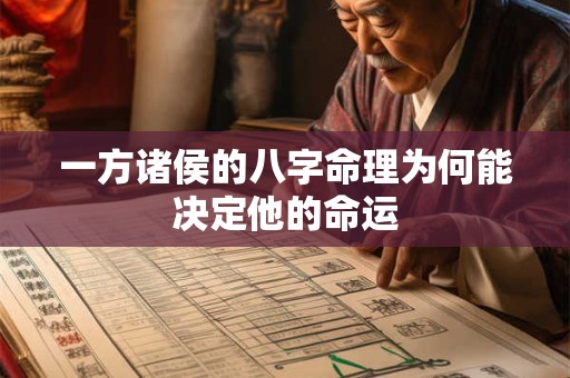 一方诸侯的八字命理为何能决定他的命运