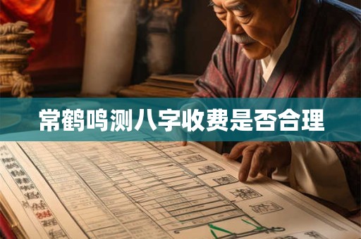 常鹤鸣测八字收费是否合理