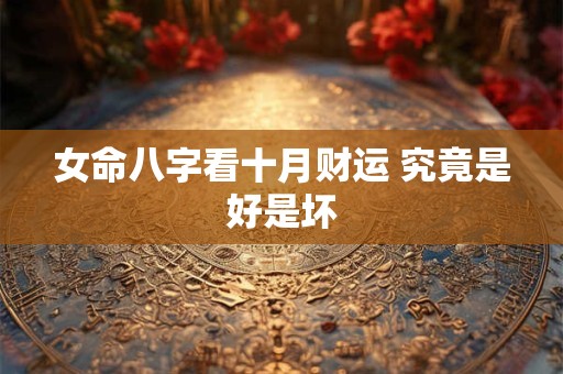 女命八字看十月财运 究竟是好是坏