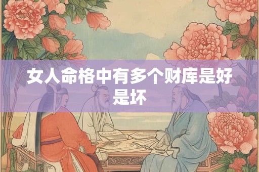 女人命格中有多个财库是好是坏
