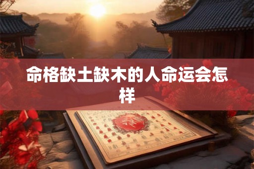 命格缺土缺木的人命运会怎样