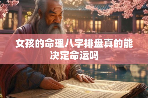 女孩的命理八字排盘真的能决定命运吗