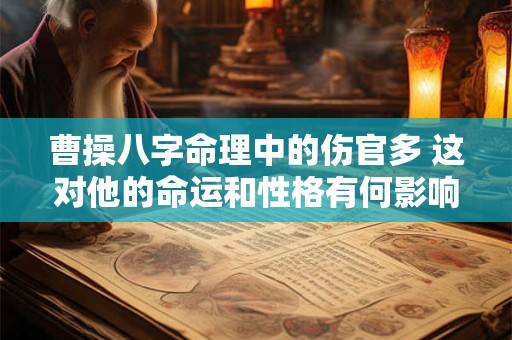 曹操八字命理中的伤官多 这对他的命运和性格有何影响
