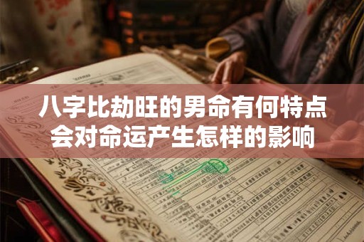 八字比劫旺的男命有何特点会对命运产生怎样的影响