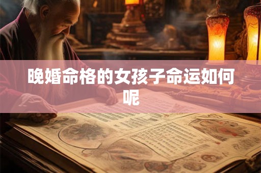 晚婚命格的女孩子命运如何呢