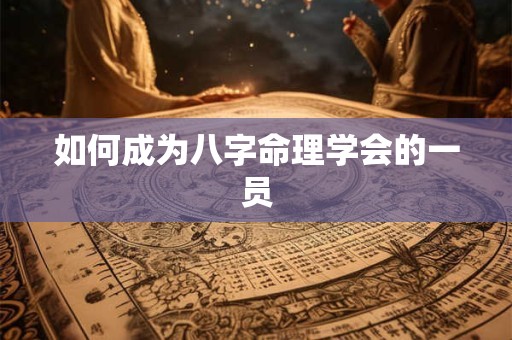 如何成为八字命理学会的一员