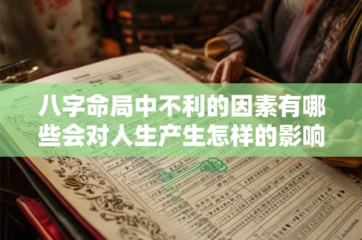 八字命局中不利的因素有哪些会对人生产生怎样的影响
