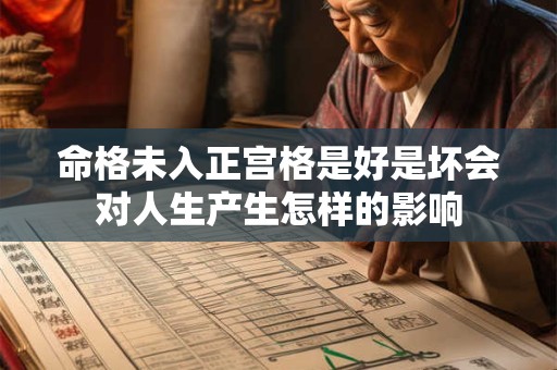 命格未入正宫格是好是坏会对人生产生怎样的影响