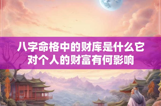 八字命格中的财库是什么它对个人的财富有何影响