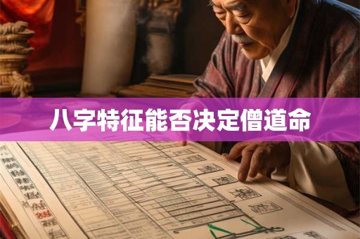 八字特征能否决定僧道命