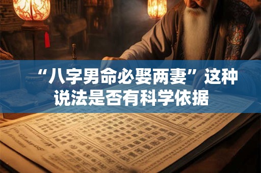 “八字男命必娶两妻”这种说法是否有科学依据