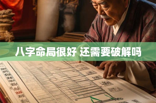 八字命局很好 还需要破解吗
