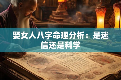 娶女人八字命理分析：是迷信还是科学