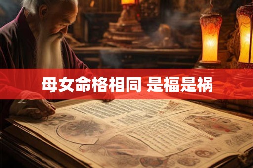 母女命格相同 是福是祸