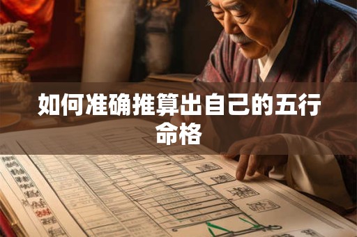 如何准确推算出自己的五行命格
