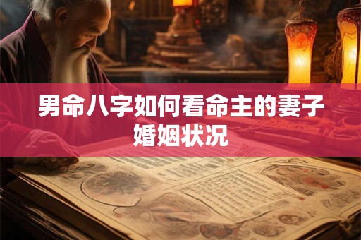 男命八字如何看命主的妻子婚姻状况