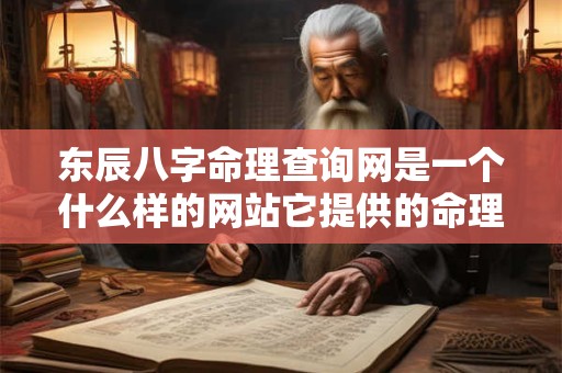 东辰八字命理查询网是一个什么样的网站它提供的命理信息准确吗
