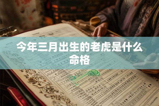 今年三月出生的老虎是什么命格