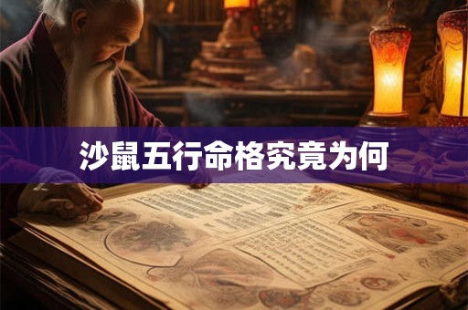 沙鼠五行命格究竟为何