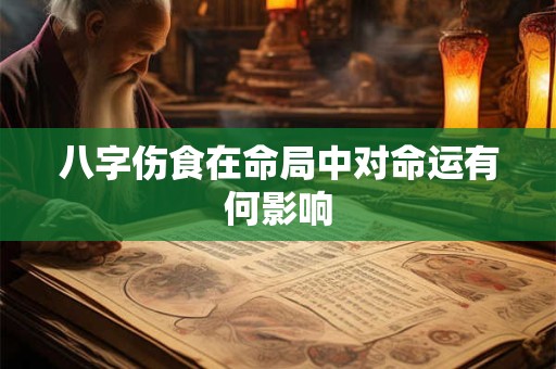 八字伤食在命局中对命运有何影响