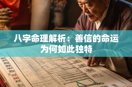 八字命理解析：善信的命运为何如此独特