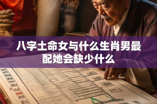 八字土命女与什么生肖男最配她会缺少什么