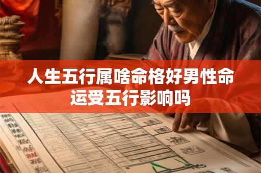 人生五行属啥命格好男性命运受五行影响吗