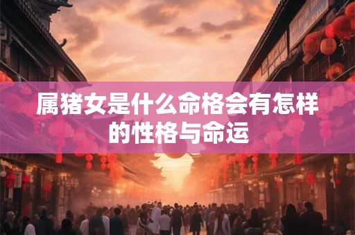 属猪女是什么命格会有怎样的性格与命运