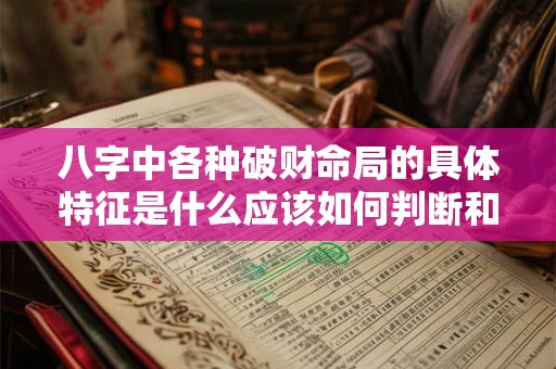 八字中各种破财命局的具体特征是什么应该如何判断和应对